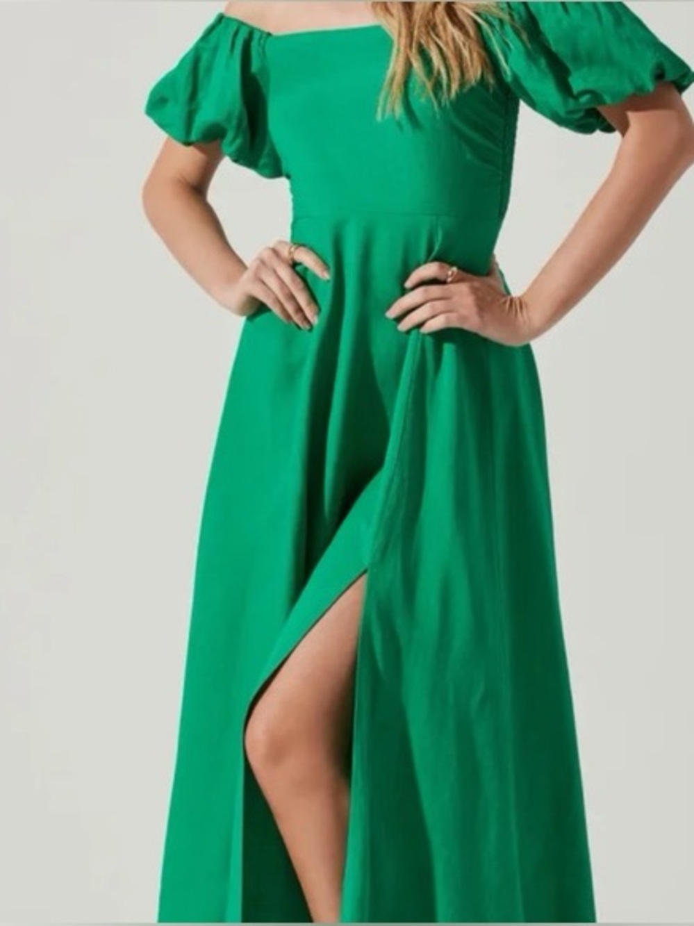 ASTR the label midi dress off the shoulder size M